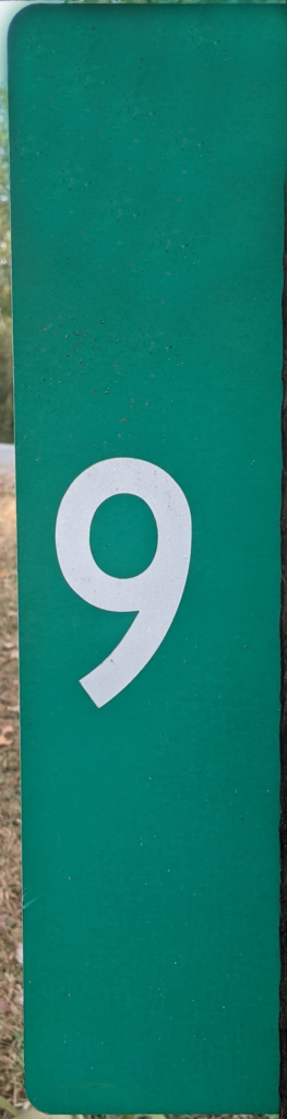 Reflective house number marker